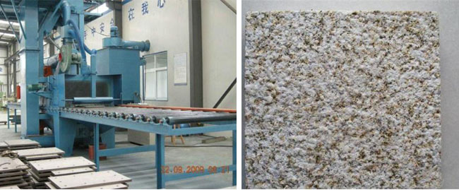 大理石拋毛機，大理石噴砂拋丸機